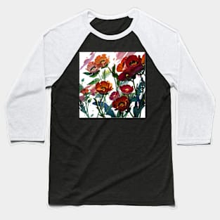 Flower Baseball T-Shirt